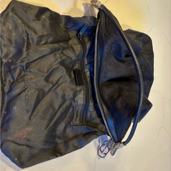 Vintage Authentic Gucci GG monogram canvas black leather shoulder bag/Tom Ford🌟 - Picture 16 of 16